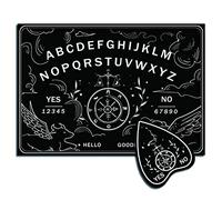 CREATCABIN Wood Spirit Board Pendulum Board Wooden Talking Boards with Planchette Black Dowsing Divination Kit Game Spirit Hunt Metaphysical Message Decor for Wicca Pagan 11.8 x 8.3 Inch-Balance