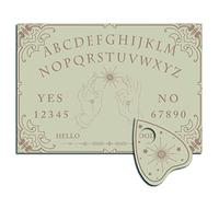 CREATCABIN Wood Spirit Board Pendulum Board Wooden Talking Boards with Planchette Dowsing Divination Kit Game Spirit Hunt Metaphysical Message Decor for Wicca Pagan 11.8 x 8.3 Inch-Magic Hand
