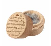 CREATCABIN Wooden Pet Hair Keepsake Box Pet Mini Fur Memorial Boxes Dog Cat Hair Ashes Container Custom Pets Small Memorial Urn Loss Sympathy Gift for Storing Dogs Cats Hair Teeth Nails Ashes 2x1.6in
