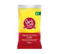 Create A Cake Ready To Roll Icing | Yellow Fondant Icing | Palm Free Sugar Paste For Cake Decorating, Cupcakes, Cookies, Cakes - 200g