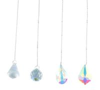 Create a Stunning Atmosphere with 4Pcs Reflective For Crystal Pull Chains for Fans