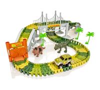Create-A-Track Dino World Track Set | Flexible Dinosaur Race Track