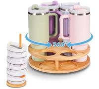 Create-ables Spinware Stanley Tumbler Organizer for Kitchen Cabinets, Stanley Cup Organizer for Cabinet, Stanley Cup Storage Organizer 40 oz, Stanley Cup Holder, Tumbler Storage, Tumbler Lazy Susan