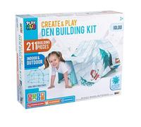Create and Play Den Building Kit - 211-Piece Fort & Tent Construction Toy for Kids - Build Villa, House, Rocket, Tunnel, Pyramid - Indoor & Outdoor STEM Play Set Ages 3+ (Igloo Design)