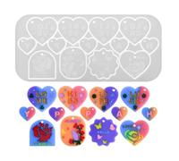 Create Beautiful 3D Heart Pendants with This High Temperature Resistant Silicone for Valentines Day Daily Use Handmade Pendant