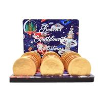Create Cherished Holiday Memories with Our Personalised Christmas Chocolate Coin Advent Calendar - A Festive Keepsake with Custom Name, Chocolate Slots, 17 Designs (Space Scene)