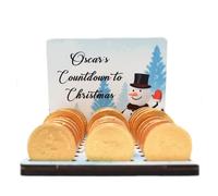 Create Cherished Holiday Memories with Our Personalised Christmas Chocolate Coin Advent Calendar - A Festive Keepsake with Custom Name, Chocolate Slots, 17 Designs (Snowman Scene)