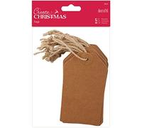 Create Christmas Gift Tag, Brown, One Size