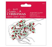 Create Christmas Jingle Bell Clusters-Set of 12 Pieces, red, Green, One Size