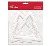 Create Christmas Make Your Own Polystyrene Large Trees, Decorations 2 Pack, For Adult And Kids Christmas Craft Decoration, DIY Art