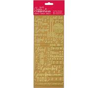 Create Christmas Outline Stickers - Contemporary Xmas Relations Gold