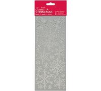 Create Christmas Outline Stickers Snowflakes, Silver, Single Sheet, Christmas Stickers for Kids and Adults, Ideal Labels for Card Making, Craft Projects and Scrapbook Stickers