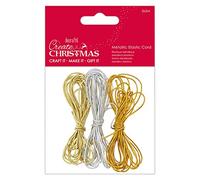Create Christmas Papermania Metallic Elastic Cord, Multi-Colour, 3 x 3 m One Size