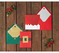 Create Christmas Plain, Blank Cards & Envelopes, A6,Textured Red & Green, Pack Of 50 240gsm, For Home, Wedding, Birthday, Christmas, Thank You, Art & Craft, Scrapbooking Supplies, Baby Shower, Card Making