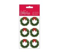 Create Christmas Wreath Embellishment, Multi-Colour, 3.5cm