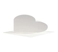 Create Crafts 23760 Create Craft - Heart-Shaped Cards off-white 10pk,14 x 14 cm