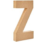 Create Crafts 26625 Creativ 20 cm 1-Piece Papier Mache Letter Z, Beige