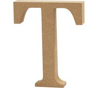 Create Crafts Creativ 56329 MDF Letter (13cm H, 2cm Thick) -T, Wood, Brown, 11 x 2 x 13 cm