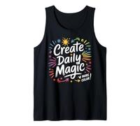 Create Daily Magic Paintbrush Inspirational Tank Top