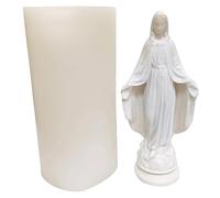 Create Divine Mother Of God Candles with Virgin Mary Candle Mold! Easy-to-Demold Food-Grade Silicone Mold.