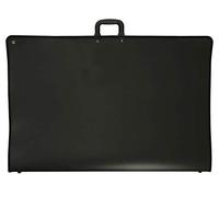 Create Economy A2 Art Portfolio Case - Artist Storage Bag - Multifunctional Weather Resistant Portable Carrying Case w/Handles for Paintings, Presentations, Sketches - Black (24.4" x 17.7" x 1.7")