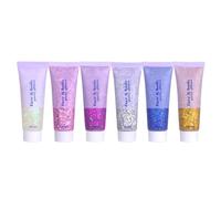 Create Eye Catching Makeup With 6Pcs Face Gels Cosmetic Sequins Ornament For Parties And Festive Occasions Hair