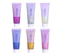 Create Eye Catching Makeup With 6Pcs Face Gels Cosmetic Sequins Ornament For Parties And Festive Occasions