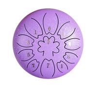 Create Harmony in Your Garden - Custom 6-Inch 11 Notes Rain Drum with Guide and Accessories(Purple)