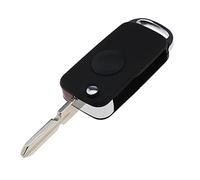 Create idea 1 Button Folding Remote Key Shell Fob with Uncut Key Blank Compatible with Benz Mercedes E/S/SL/W124/R129 Remote Control Key Case Replacement Accessories Black