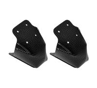 Create idea 1 Pair Anti-friction Roller Skate Toe Cap Guards Protectors PU Leather Skate Cap Cover with 4 Holes for Roller Skate Replacement Accessories Black