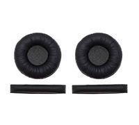 Create idea 1 Pair Earpads & 2PCS Headband Pads Compatible with Sennheiser PX100 PX100-II PX200 PX200-II PXC150 PXC200 Headset Ear Cushions Headphone Repair Parts Black