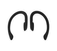 Create idea 1 Pair Replacement Ear Hooks Silicone Ear Tips Ear Hook Bracket Gym Headphones Earhook Earloop Bends Compatible with Powerbeats Pro Black PVC
