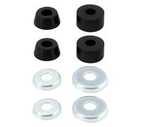 Create idea 1 Set 95A Hard Skateboard Bushings Cylinder Cushions Compatible with Independent Trucks Compatible with Venture Skateboard Black