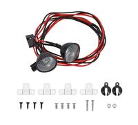 Create idea 1 Set RC Car Headlight 1/10 RC Car Round Roof Light Adjustable Bracket Light RC Crawler Car Searchlight Compatible with SCX10 Compatible with Axial TRX4