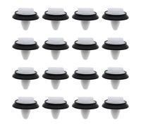 Create idea 100Pcs 856543 71728806 Car Door Panel Moulding Trim Clips Retainers Plastic Fasteners with Black Rubber Seal Fits 9mm Hole