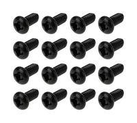 Create idea 100Pcs Black Radio M3 6mm Case Screws Metal Screws for CB and Ham Radio
