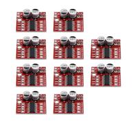 Create idea 10Pcs 2-Way Mini DC Motor Driver Module L298N PWM Speed Regulation for Battery Powered Smart Car Toy Car Robot 24.7x25mm