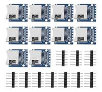 Create idea 10Pcs 3.3V Micro SD Card Reader Modul SPI SD Card Slot Module Socket Reader with 6-Way Pin Strip for Micro SD Card ESP32