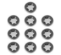 Create idea 10pcs 6 Teeth 12mm Bearing Retaining Ring Caps 26mm OD for 12mm Axle Shafts
