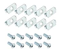Create idea 10pcs Aluminum Profile Connector with M8x20mm Screw Slot-8 Connector for 40x40 Aluminum Profile