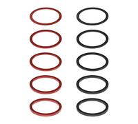Create idea 10Pcs Bike Flywheel Hub Washers Replacement Speed Cassette Bicycle Spacers Bottom Bracket Washers for Most Bicycles 7 8 9 10 11 Speed Cassette Black Red