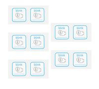 Create idea 10PCS Blink Audio/Video Recording Stickers 80mmx80mm Protected Alarm Door and Window Glass Stickers PVC Self-Adhesive Warning Decal