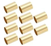 Create idea 10pcs Brass Pot Sleeves 6.35mm OD 6.04mm ID Guitar Split Shaft Pots Sleeves Brass Ferrule Fitting for Convert Split Shaft Pot Shaft to Solid