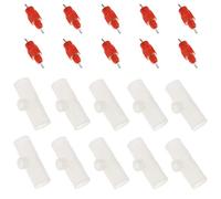 Create idea 10pcs Chicken Automatic Poultry Water Drinking Nipple and 10pcs PVC Tee Fitting Tool for Chicken Geese Broilers Breeders Pullets Ducks and Game Birds