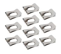 Create idea 10pcs Clevis Clip Fastener for Pin Diameter M6 Nickel 65 Manganese Speed Fasteners Clips Clamp U Nut Clips Screw(14.2x11.3x6mm)