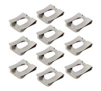 Create idea 10pcs Clevis Clip Fastener for Pin Diameter M8 Nickel 65 Manganese Speed Fasteners Clips Clamp U Nut Clips Screw(17.8x14.1x8mm)