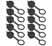 Create idea 10PCS GX12 Aviation Connector Plug Cover Compatible with Aviation Connector Sockets Rubber Cap Circular Connector Protective Sleeve Black