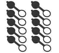 Create idea 10PCS GX20 Aviation Connector Plug Cover Compatible with Aviation Connector Sockets Rubber Cap Circular Connector Protective Sleeve Black