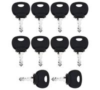 Create idea 10pcs Ignition Starter Key Agricultural/Excavator Machinery Forklifts Compactor Key Compatible with AHLMANN AVANT BOBCAT BOMAG CASE DEUTZ JCB IHC