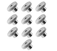 Create idea 10PCS M5 High Knurled Thumb Nuts Female Thread 304 Stainless Steel Round Hand Grip Knob Lock Nuts DIN 466 Type